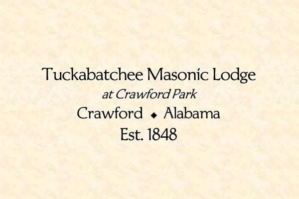 Russell County Tourism - Tuckabatchee Masonic Lodge in Phenix City, AL